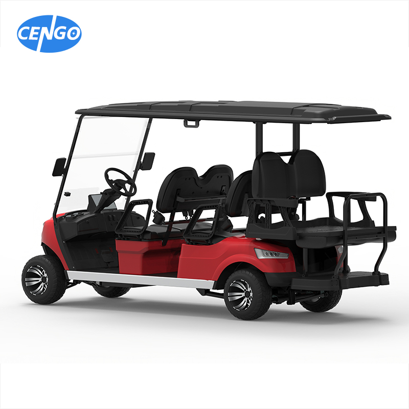 NL-JY4+2 Electric Golf Cart 6 Passenger Turf Utility Vehicles