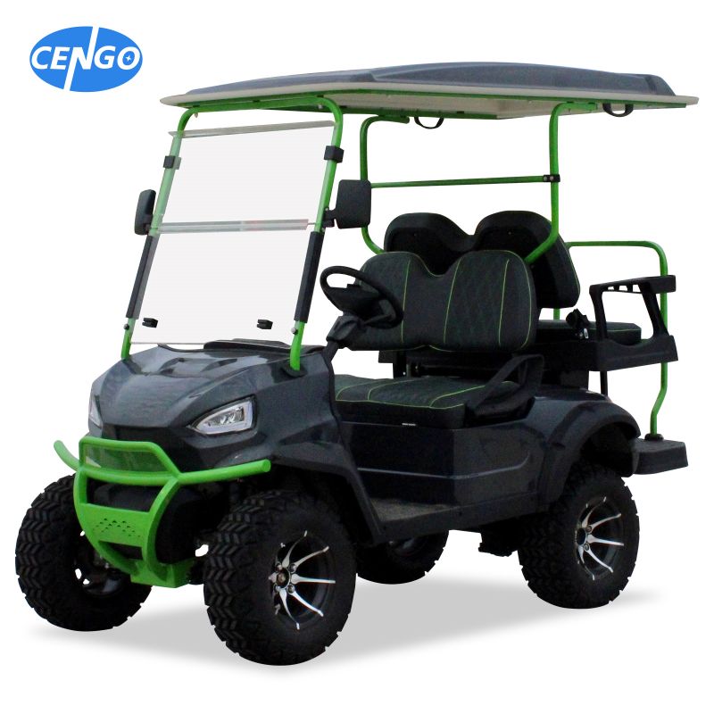 Electric Utility Cart Lifted 4 Seater with 48V5KW Ac Motor Featured Image