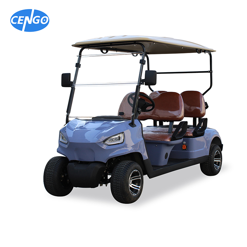 Greitas golfo automobilis su 5 kW kintamosios srovės varikliu ir 4 vietų išskirtiniu vaizdu