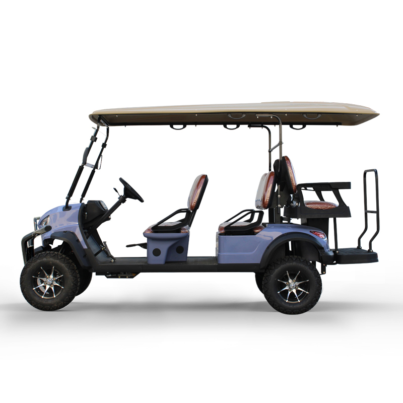 6 Seater Golf Car with 48V5KW AC Motor and Hunting Transport
