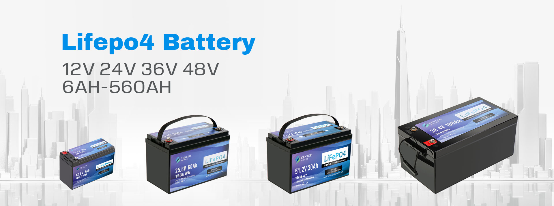 Bateritë LiFePO4 12V 24V 36V 48V 72V
