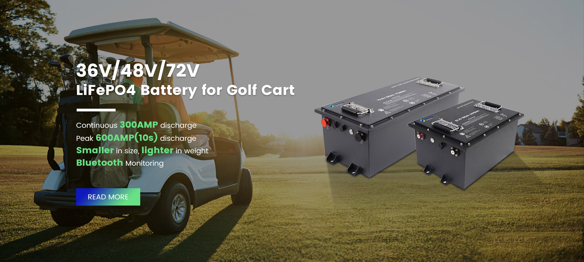 Batterie LifePo4 pour voiturette de golf
