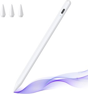 Stylus-penn for iPad med tiltsensitiv og magnetisk design, digital blyant kompatibel med 2018 og nyere modell