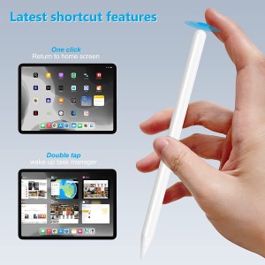 Draadlose laaipotlood met magnetiese en kantelgevoelige, palmverwerping, versoenbaar met Apple iPad Pro 11 duim 1/2/3, iPad Pro 12.9 duim 3/4/5, iPad Air 4/5, iPad Mini 6