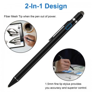 K825 2in1 Stylus Pen, kan gebruik word sonder om te laai