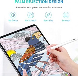 Stilus Qələmi Apple iPad (2018 və sonra) ilə uyğun gəlir, ovucdan imtina, əyilmə aşkarlanması