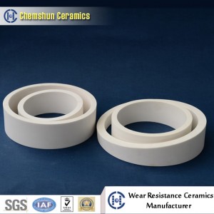 Iso-peze Alumina Ceramic Bend tiyo kòn pou sistèm transmèt chabon