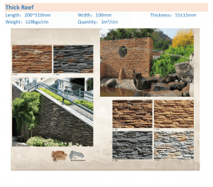 Thick Reef Stone Cultured Stone
