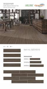 Rectified Porcelain Tile Wood Color Smooth surface