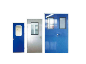 Food medical hospital drug laboratory pharmaceutical industrial GMP hygiene galvanized stainless steel swing clean door