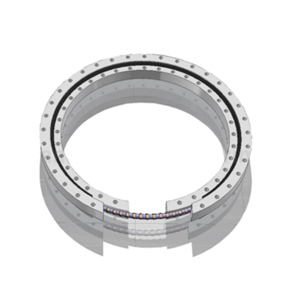 កាតព្វកិច្ចស្រាល slewing ring bearing ដោយគ្មានប្រអប់លេខ 060 ស៊េរី