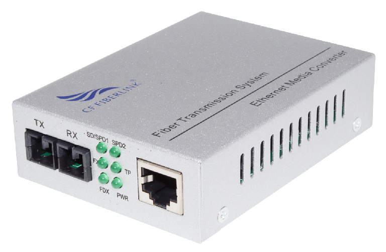 Gigabit fiber optic transceiver (one light and one electricity) Featured Image