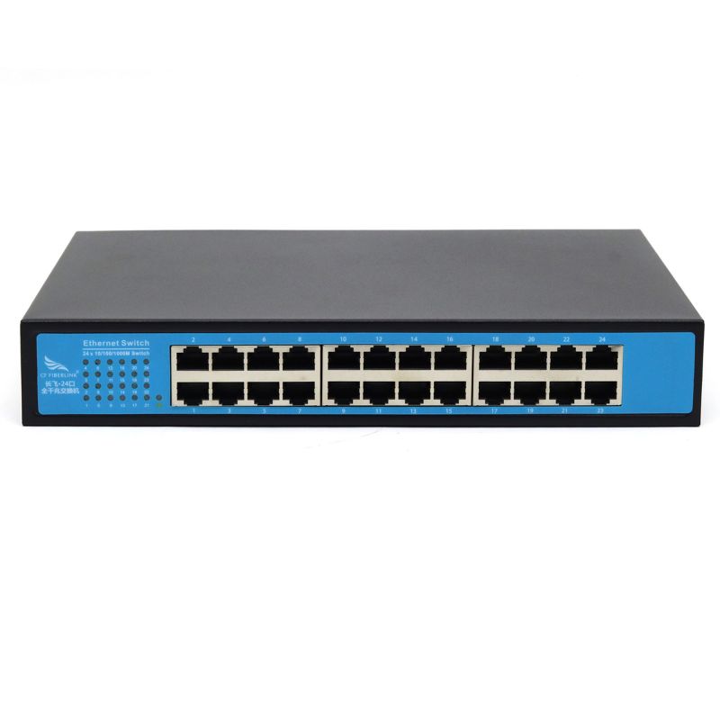 Commutador Ethernet de 24 ports 100M