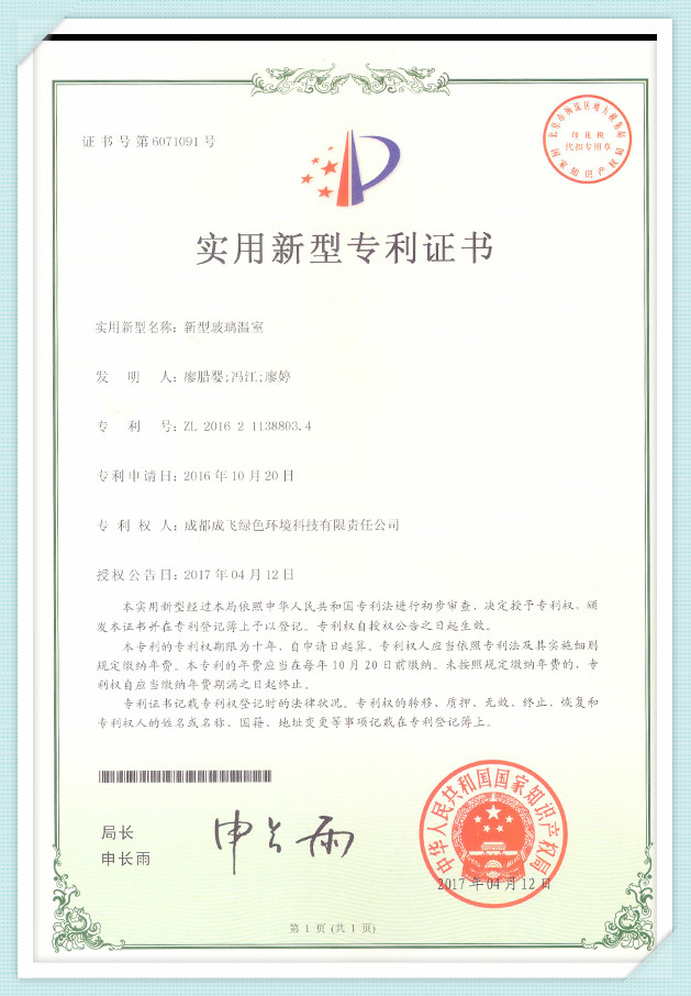 Patent-certificate