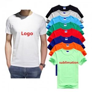 t-shirt personalizzata stampa t-shirt bianca con logo per uomo il tuo trasferimento di calore del marchio personalizza magliette con magliette personalizzate