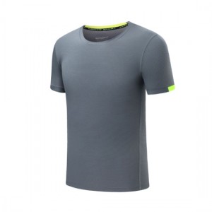 Էժան հարմարեցված կիպ Quick Dry Fitness Տղամարդկանց կարճաթև վազքի մարզում տղամարդկանց զուգագուլպա Tshirt