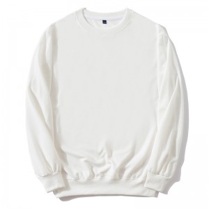 Bulk Oversize brugerdefineret logo print bomuld solid sweatshirts Unisex