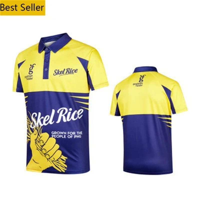 High Quality Dry Fit Short Sports 100% Polyester Custom Sublimated Printing Promotional Men Plain Golf Polo T Shirt
