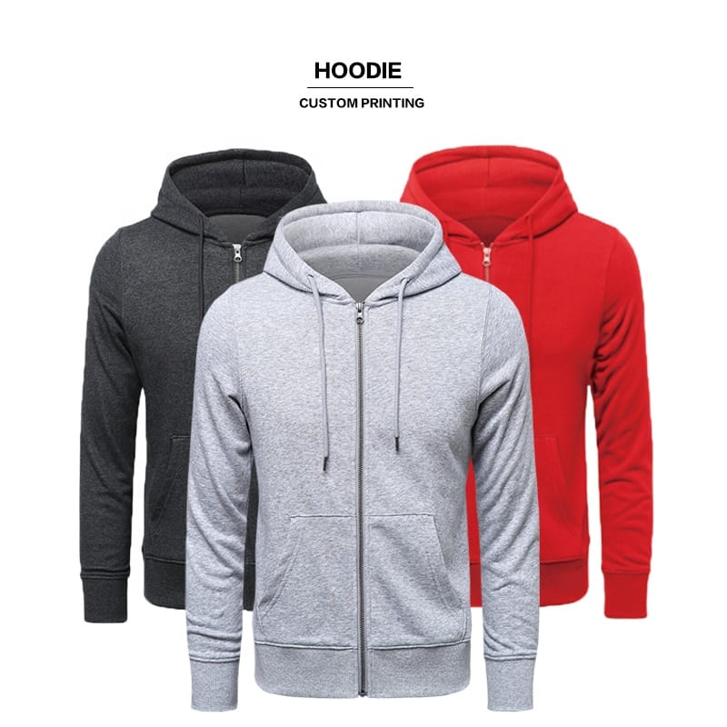 New style Mens Custom Plain Hoodie High Quality Boy's Casual Blank Zip up Zipper Hoodies (1)