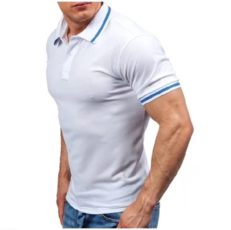 Print Summer Men Polo Shirt Casual Short-Sleeve Hit Polo Shirt Oblique Striped Lapel Tops Men Slim Fit Breathable Polos (3)