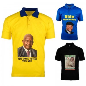 Marknadsföringspolitisk Giveaway Bangladesh Röstning Val Polo T-shirt Kampanj T-shirt