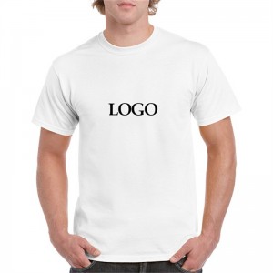 Wholesale Custom 100% Cotton Printing Men Paʻi Plain White and Black T Shirt