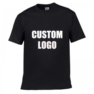Wholesale Custom 100% Cotton Printing Men Printed Plain White ug Black T Shirt