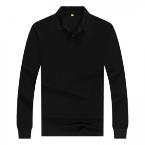 Wholesale Custom Blank Cotton Polyester Promotional Long Sleeve Polo Shirt