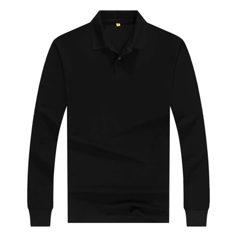 Wholesale Custom Blank Cotton Polyester Promotional Long Sleeve Polo Shirt (5)