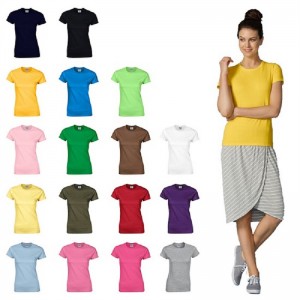 Women Cotton Promotional Wholesale Blank Custom Women Cotton T Shirts