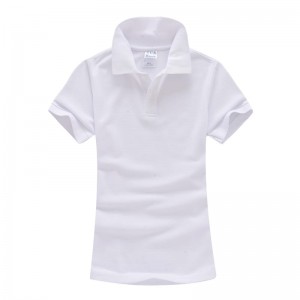 100% Katun 180GSM 16 Warna Pencetakan Kustom Bordir OEM Logo Kosong Polos Wanita Polo T Shirt Polo
