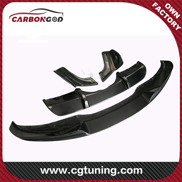 For BMW F15 X5 M-sport MP-style Carbon Fiber Front bumper Labrum Diffuser with spats Spoiler Bodykit