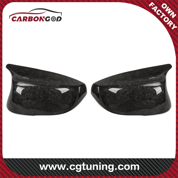 Q50 Copri specchietto in fibra di carbonio forgiato per Infiniti Q50 Q50L Q60 Q70 QX30 2017 Sostituzione stile M