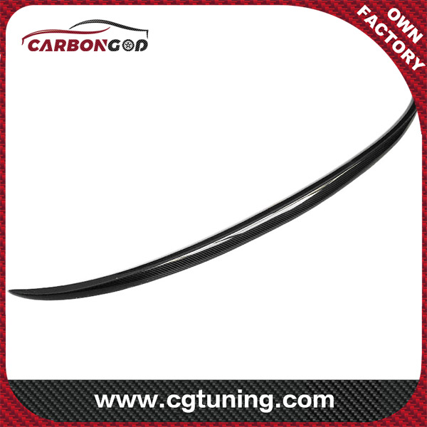 Para bmw série 5 2017 + estilo m5 auto tunning spoilers de fibra de carbono asas traseiros lábio materiais de fibra de carbono f90 g30 spoiler traseiro