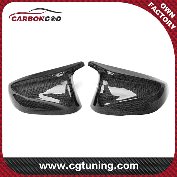 Q50 Honeycomb Carbon Mirror Cover OEM Fitment Side Mirror Cover Replacement M style para sa Infiniti Q50 Q50L Q60 Q70 QX30 2017