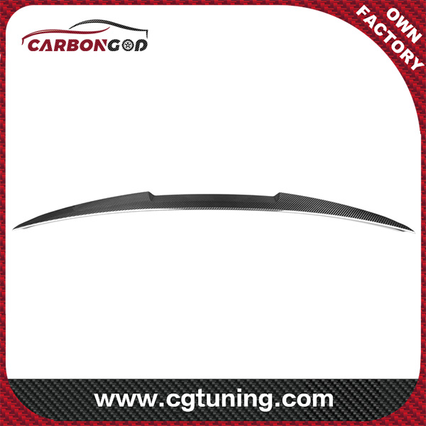 M4 Style Dry Carbon Spoiler Deck Wing Duckbill per Audi A6 C8 Berlina a 4 porte 2020-up