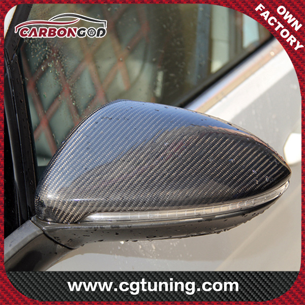 Substituição da capa do espelho lateral em fibra de carbono para Volkswagen Golf MK7