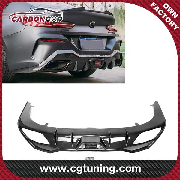 New Design AC Style Carbon Fiber Diffuser for BMW 8 series 840i G14 G15 G16 M-sport Coupe 2019+ G15 G16 Rear Bumper Diffuser