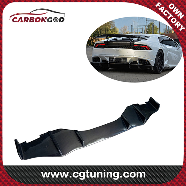 Pare-chocs arrière en fibre de carbone de style DM, lèvre inférieure de cantonnière pour Lamborghini Huracan LP610-4 LP580.