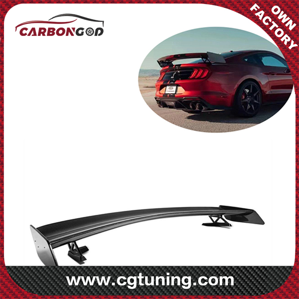 GT500 Style Carbon Fiber GT Wing Rear Trunk Spoiler Mustang Spoiler Para sa FORD mustang 2015-20