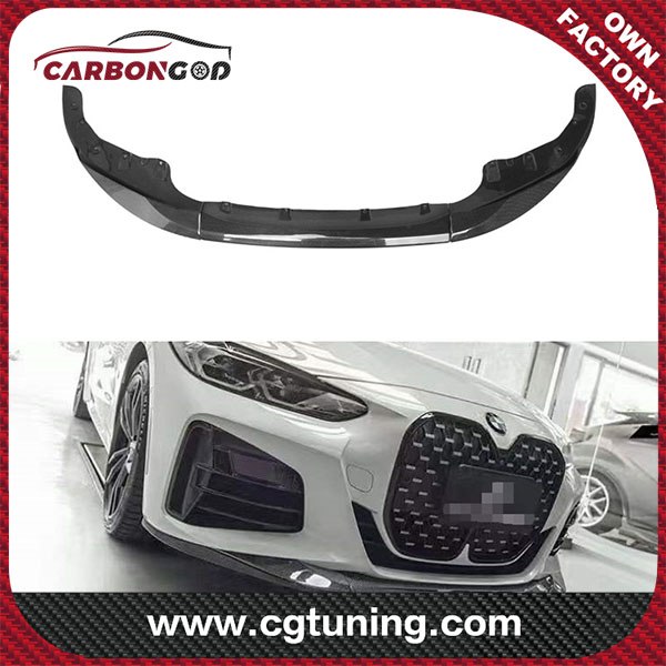 G22 M Performance Carbon Fiber front bumper lip splitter ho an'ny BMW G22 G23 Coupe Convertible 4 andiany 440i 430i 2021 up