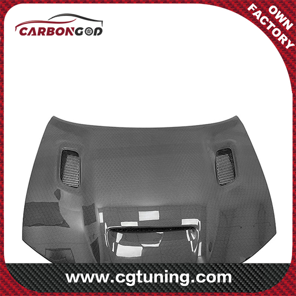 Передний капот из углеродного волокна в сотовом стиле Redeye с вентиляционными отверстиями для Dodge Charger SRT Hellcat 2015-21