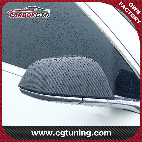 Para tesla model s 2014-2020 capa de espelho retrovisor lateral adicionar estilo capa de espelho lateral exterior de carbono seco real