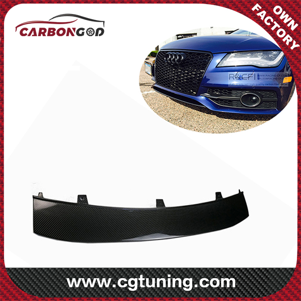 12-15 OE Стил на јаглеродни влакна Преден браник Долна усна за Audi A7 Sline S7 предна усна