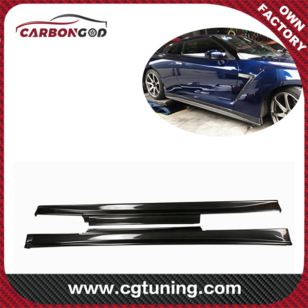 ZE Style Carbon Fiber -sivuhameet Keinupaneelit Nissan GTR R35 08-15