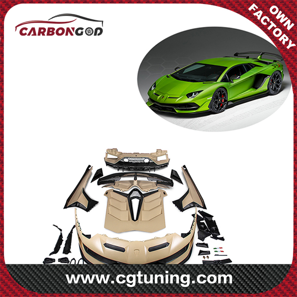 Aventador LP700 ወደ SVJ Preg ደረቅ የካርቦን ፋይበር አካል ኪት ለ Lamborghini Aventador LP700 አሻሽል