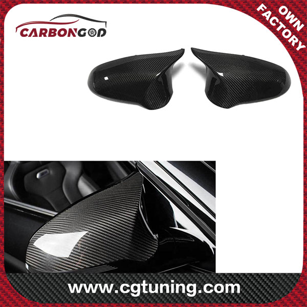 အရောင်းရဆုံးထုတ်ကုန်များ အစားထိုး Carbon Fiber Side Mirror Cover For BMW F80 M3 F82 M4 LHD Only Rearview Mirror Cover Sticker