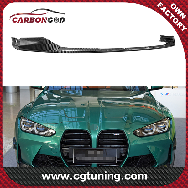 G82 Dry Carbon Fiber M performance Car Front Bumper Splitter Lip Para sa BMW G80 G82 G83 M3 M4 2021 up