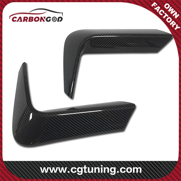 2 PCS Car-Styling DRY Fibra de Carbono Rear Bumper Lip Splitter Back Cupwings para BMW Série 3 F80 M3 Série 4 F82 F83 M4 2012-2018