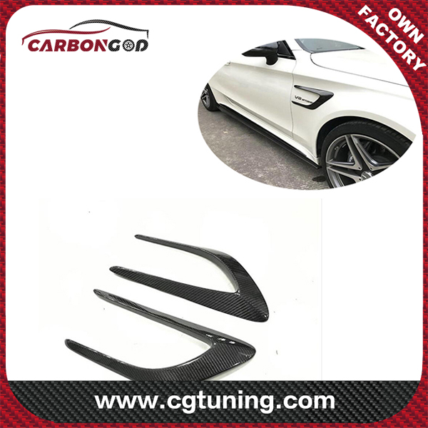 Embellecedor de guardabarros de fibra de carbono C63 W205 AMG Coupe para Mercedes Benz C63 W205 coupe 2 puertas